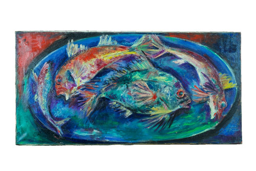 Quadro antico marina natura - quadro,