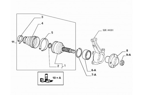 71714480 kit cuscinetto fiat - kit,