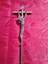 Antico Crocifisso Bronzo Cm 18