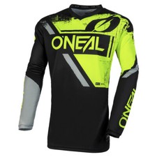 Oneal Element Shocker Maglia Motocross (Black/Yellow,XL)