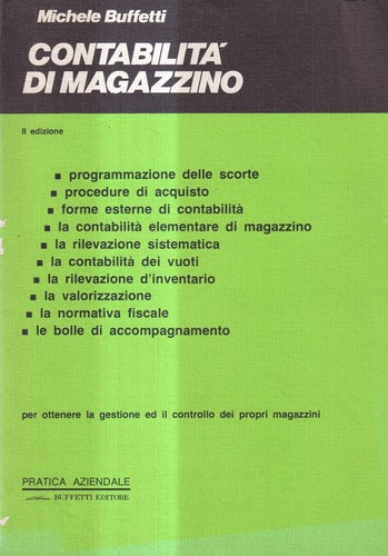 Contabilità magazzino - contabilità, di