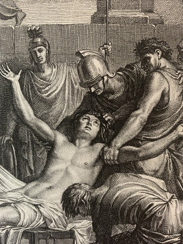 Bella incisione antica martir - incisione,