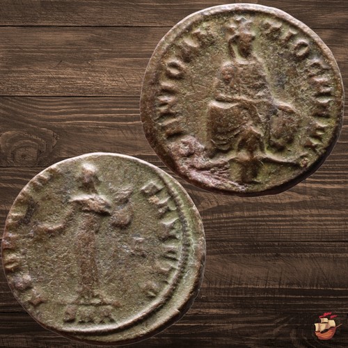 Moneta tardo romana follis - -,