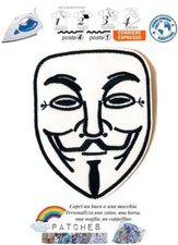 patch V for vendetta Anonymous toppa termoadesiva guy face mask badge maschera