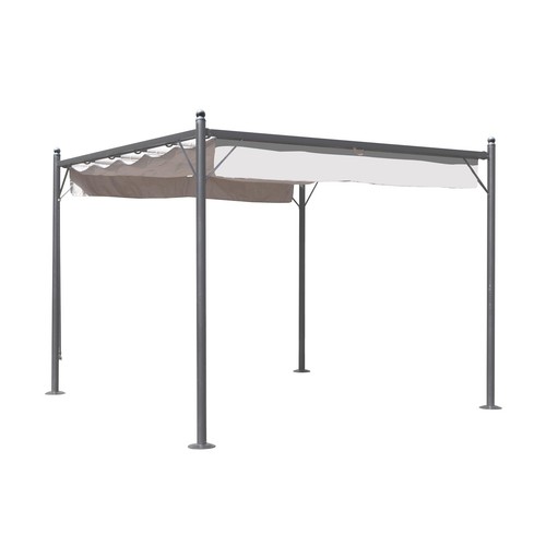 Pergola giardino acciaio telo