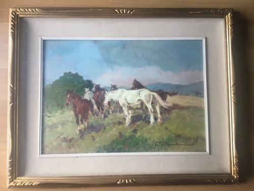 Carlo domenici olio su - ,