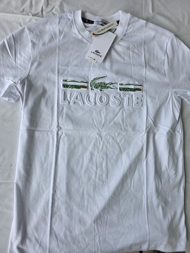 Tshirt polo lacoste bianco - tshirt,