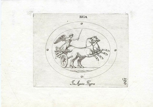 Rara stampa antica biga - rara, antica-biga-carro