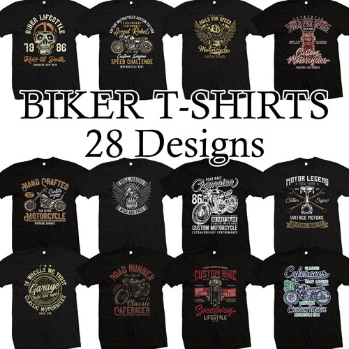 Shirt motociclista - t-shirt,