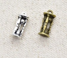 25pcs 16 7mm Clessidra Ciondolo Metallo Lega per Fai da Te Gioielli Creazione