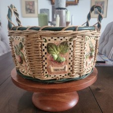 Cestino rotondo vimini con - cestino,
