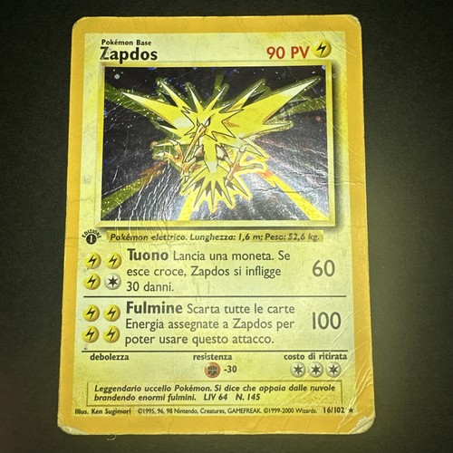 Carta pokemon zapdos holo - pokemon,