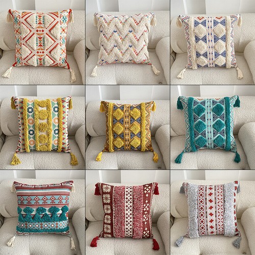 Copricuscino boho ricamato - copricuscino,