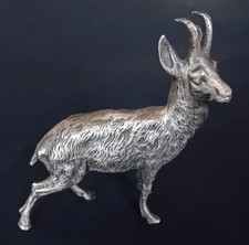 BELLISSIMO STAMBECCO IN ARGENTO 800 PESO GRAMMI 85