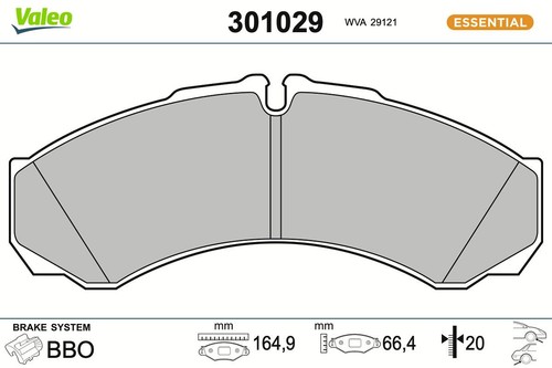 Set pastiglie freno - set, asse