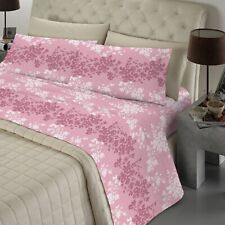 Completo Lenzuola Cotone Alta Qualità Made in Italy, con Angolo h 30 cm