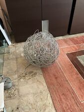 Lampada da terra Catellani & Smith "Fil de fer" color argento / diam. 0.6, H.0,6