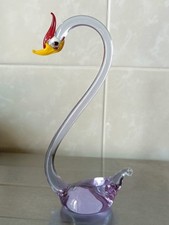 Cigno In Vetro Di Murano