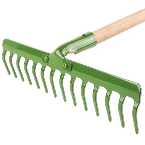 Rastrello con manico - in, legno