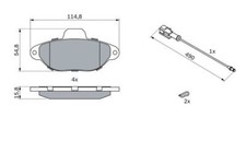 BOSCH 0986424379 Kit pastiglie