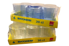 6 BICCHIERI VETRO ACQUA VINO