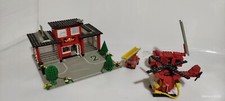 LEGO - Legoland - 6382 -6657 - Set caserma dei pompieri ed elicottero 1980