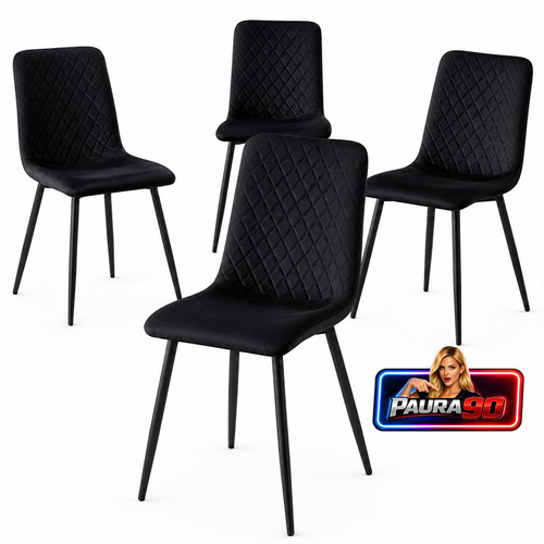Set sedie nero con - sedie,