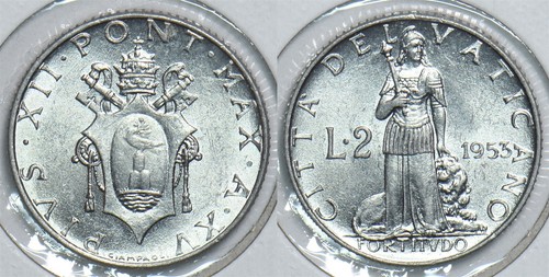 Vaticano 1953 lire 299005 - 2,