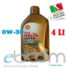 SHELL 0W30 Olio motore Auto Helix Ultra ECT Diesel e benzina C2/C3 4 Litri
