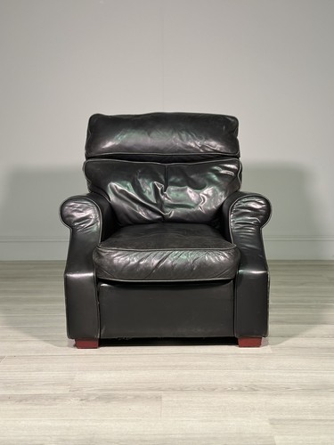 Poltrona danese pelle - danese, nera