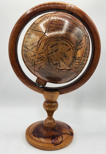 Mappamondo legno - legno, 12"