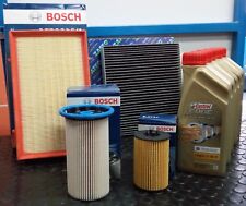 KIT TAGLIANDO 4 FILTRI BOSCH 5 LT OLIO CASTROL 5W30 AUDI A3 8V1 1.6 TDI DAL 2012
