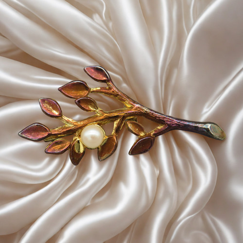 Spilla vintage art - deco, con