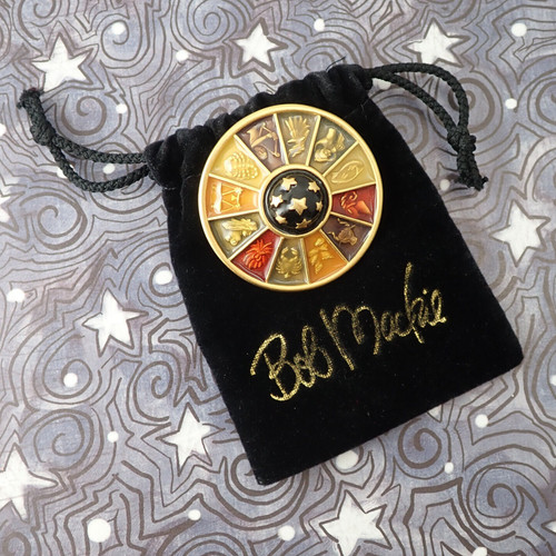 Bob mackie zodiac ruota smalto - zodiac,