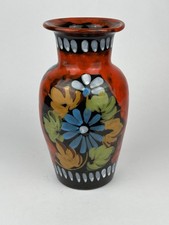 Vaso ceramica vintage dipinto - vaso,