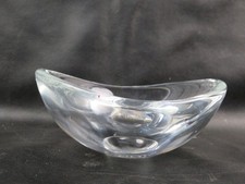 vecchio POSACENERE IN VETRO MURANO A A trasparente svuota tasche vintage di