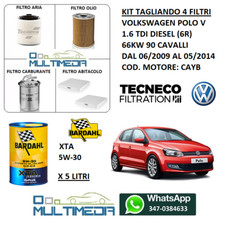 KIT TAGLIANDO 4 FILTRI OLIO