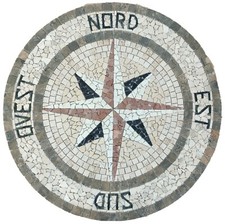 ROSA DEI VENTI CON PUNTI