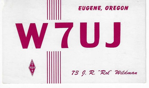 Qsl 1951 eugene - 1951, radio