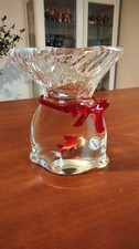 Vetro Di Murano Pesce Rosso Acquario Venezia Glass Fish Vintage Massiccio