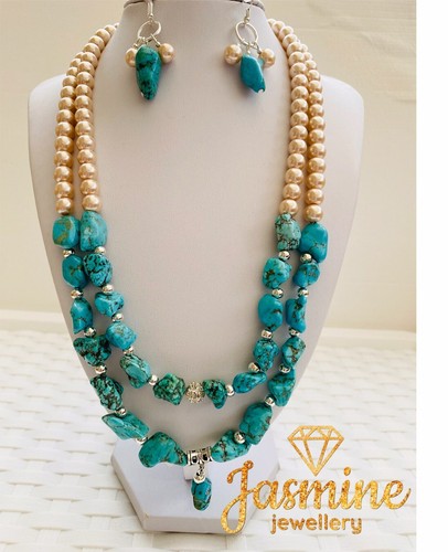 Collana donna turchese - , pietre