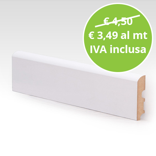 Battiscopa mdf rivestito - in,
