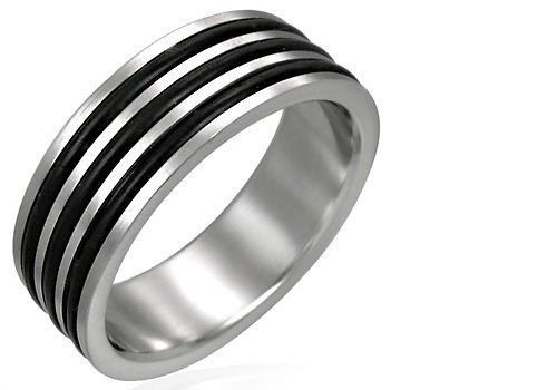 Anello con linee anelli - con, 3