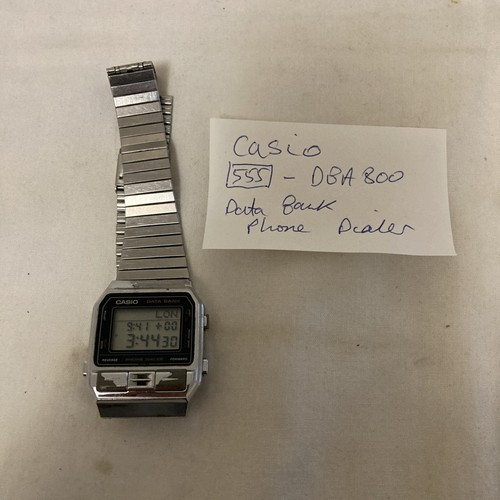 Casio dba 800 - casio, dialer