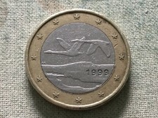 Moneta Un 1 Euro Errore di