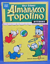 ALMANACCO TOPOLINO Mondadori 1958 n. 10 originale !