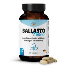 Ballasto Vital C 120 Compresse Mix Metabolico Maca Vitamina C Gusci di Semi di Pulce