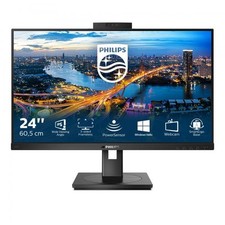 PHILIPS MONITOR 23,8 LED IPS 16:9 FHD 4MS 250 CDM VGA/DVI/DP/HDMI WEBCAM PIVOT M