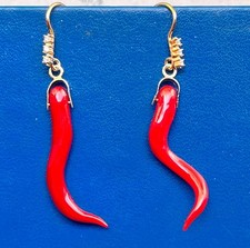 Orecchini NUOVI Autentici Compleanno Love Blooms Corallo Rosso Aka Made in Italy