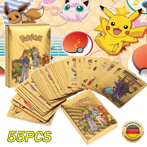 55pcs carte pokemon pellicola - carte,